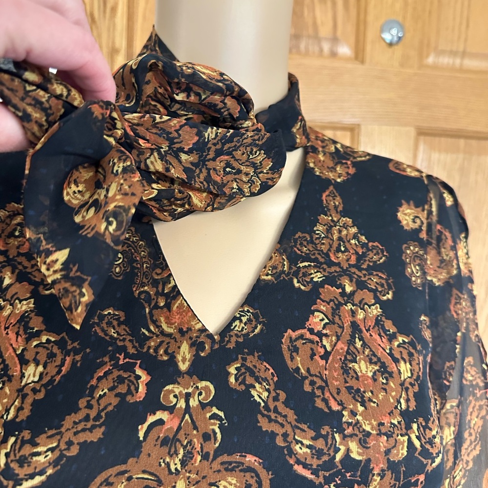 Victoria Secret Lascana Black & Browns sheath dress - keyhole sleeves & … - Picture 6 of 11